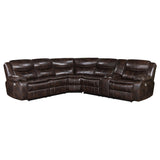  Coaster Furniture Sycamore 610200P Upholstered Power Reclining Sectional Sofa - Grey IMAGE 1