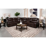  Coaster Furniture Sycamore 610200P Upholstered Power Reclining Sectional Sofa - Grey IMAGE 2