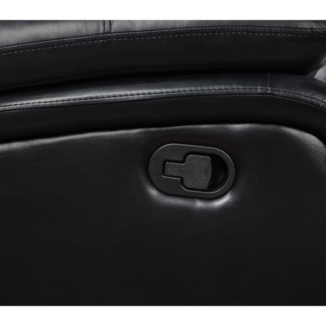  Coaster Furniture Camila 610244 Upholstered Motion Reclining Sofa - Black IMAGE 9