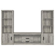  Coaster Furniture Burke 701024-SET 3-Piece Entertainment Center - Grey Driftwood IMAGE 1