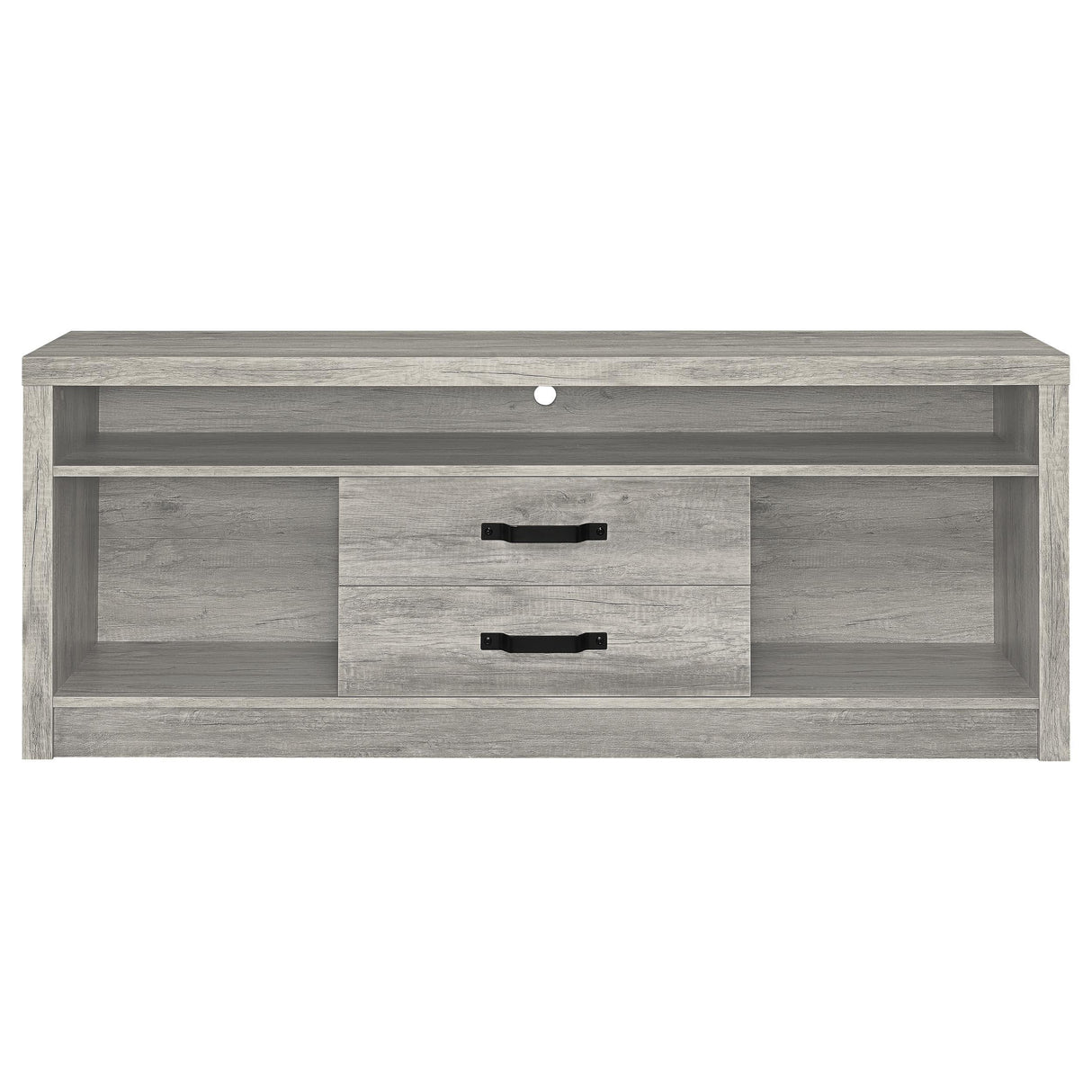  Coaster Furniture Burke 701024-SET 3-Piece Entertainment Center - Grey Driftwood IMAGE 4