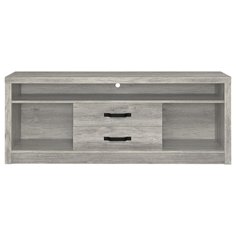  Coaster Furniture Burke 701024-SET 3-Piece Entertainment Center - Grey Driftwood IMAGE 4