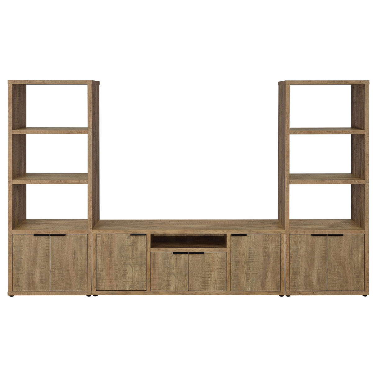  Coaster Furniture Tabby 701702-SET 3-Piece Entertainment Center With 60" TV Stand - Mango IMAGE 1