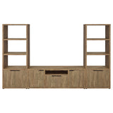  Coaster Furniture Tabby 701702-SET 3-Piece Entertainment Center With 60" TV Stand - Mango IMAGE 1