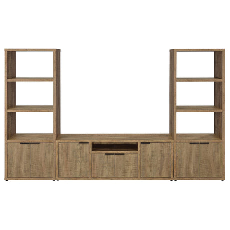  Coaster Furniture Tabby 701702-SET 3-Piece Entertainment Center With 60" TV Stand - Mango IMAGE 1