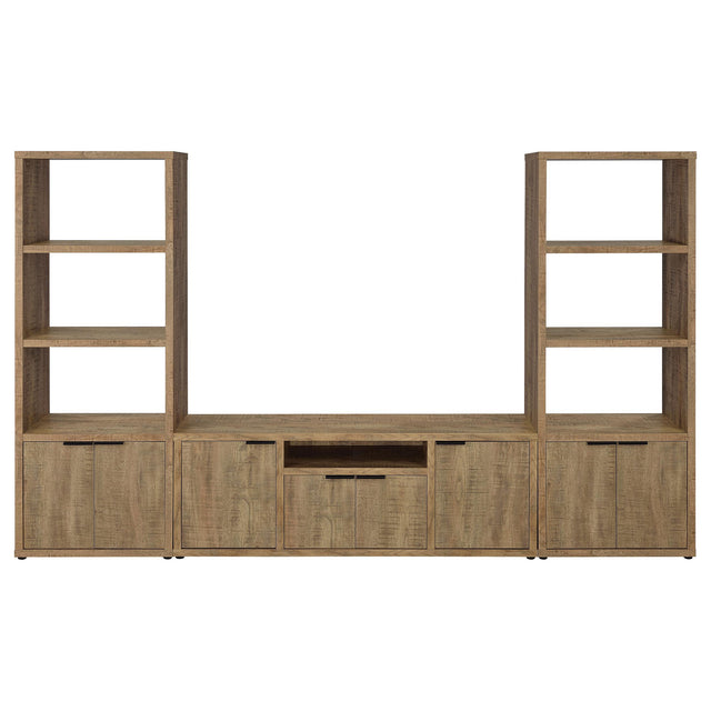  Coaster Furniture Tabby 701702-SET 3-Piece Entertainment Center With 60" TV Stand - Mango IMAGE 1