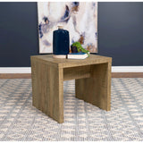  Coaster Furniture Lynette 704127 Square Engineered Wood End Table - Mango IMAGE 2