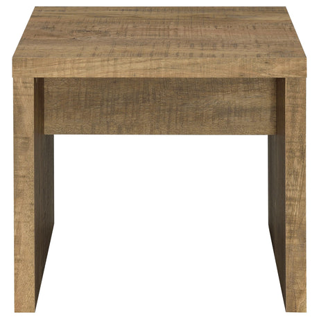  Coaster Furniture Lynette 704127 Square Engineered Wood End Table - Mango IMAGE 3