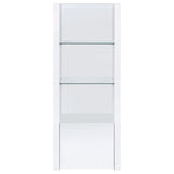  Coaster Furniture Jude 704251-SET 3-Piece Entertainment Center with 71" TV Stand - White High Gloss IMAGE 10
