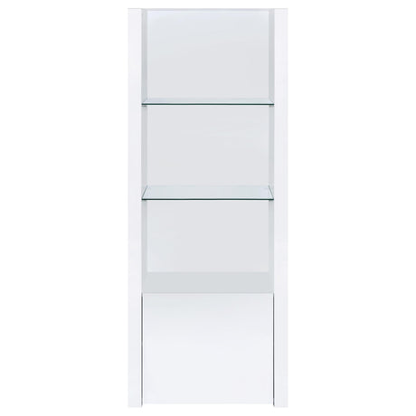  Coaster Furniture Jude 704251-SET 3-Piece Entertainment Center with 71" TV Stand - White High Gloss IMAGE 10
