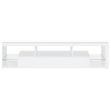  Coaster Furniture Jude 704251-SET 3-Piece Entertainment Center with 71" TV Stand - White High Gloss IMAGE 7