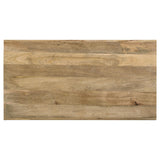  Coaster Furniture Benton 704838 Rectangular Solid Wood Coffee Table - Natural IMAGE 5