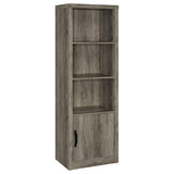  Coaster Furniture Burke 707726 3-shelf Engineered Wood Media Tower - Grey Driftwood IMAGE 1