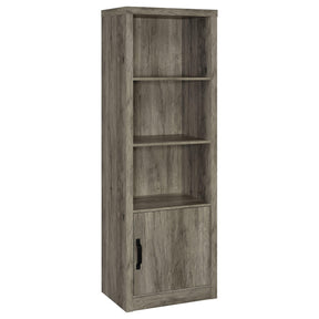  Coaster Furniture Burke 707726 3-shelf Engineered Wood Media Tower - Grey Driftwood IMAGE 1