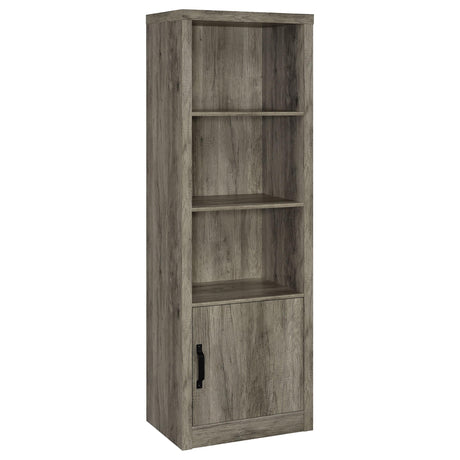  Coaster Furniture Burke 707726 3-shelf Engineered Wood Media Tower - Grey Driftwood IMAGE 1