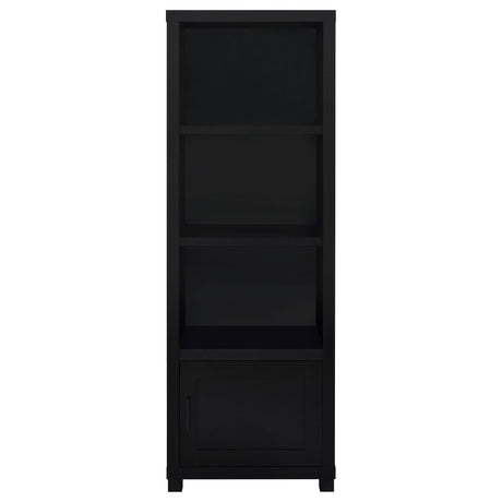  Coaster Furniture Jupiter 707756 3-shelf Engineered Wood Media Tower - Black IMAGE 4