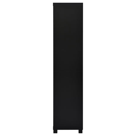  Coaster Furniture Jupiter 707756 3-shelf Engineered Wood Media Tower - Black IMAGE 5