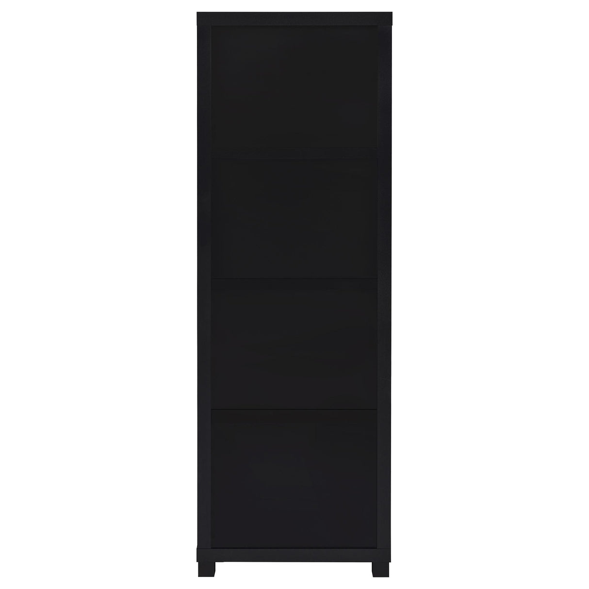 Coaster Furniture Jupiter 707756 3-shelf Engineered Wood Media Tower - Black IMAGE 7