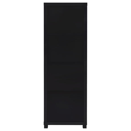  Coaster Furniture Jupiter 707756 3-shelf Engineered Wood Media Tower - Black IMAGE 7