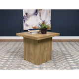  Coaster Furniture Devar 708067 Square Engineered Wood End Table - Mango Brown IMAGE 2
