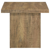  Coaster Furniture Devar 708067 Square Engineered Wood End Table - Mango Brown IMAGE 4