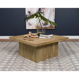  Coaster Furniture Devar 708068 Square Engineered Wood Coffee Table - Mango Brown IMAGE 2