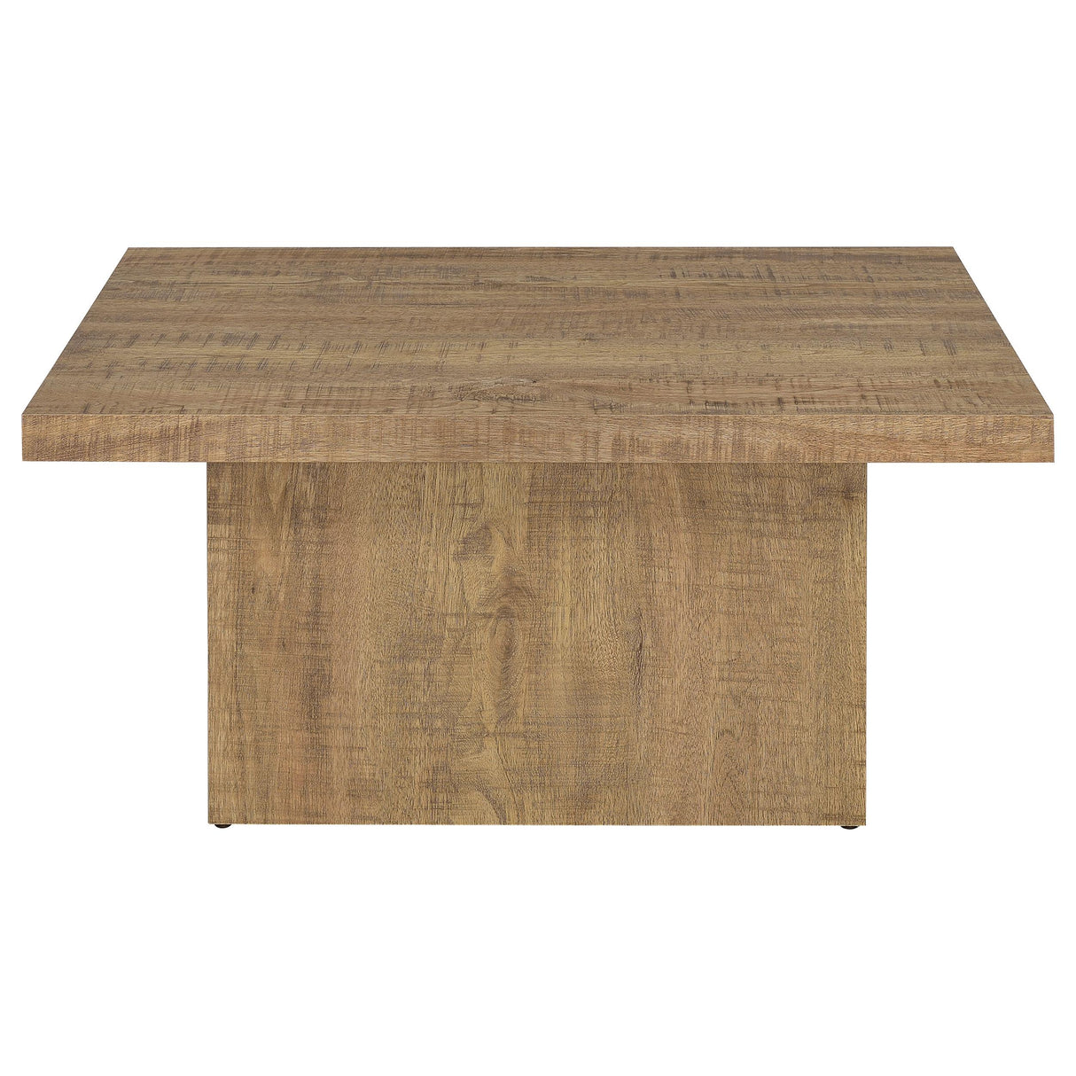  Coaster Furniture Devar 708068 Square Engineered Wood Coffee Table - Mango Brown IMAGE 3