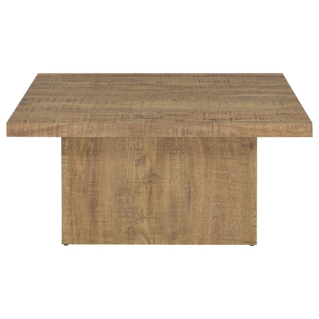  Coaster Furniture Devar 708068 Square Engineered Wood Coffee Table - Mango Brown IMAGE 3