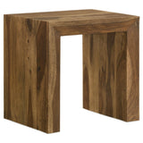  Coaster Furniture Odilia 708417 Rectangular Solid Wood End Table - Auburn IMAGE 1