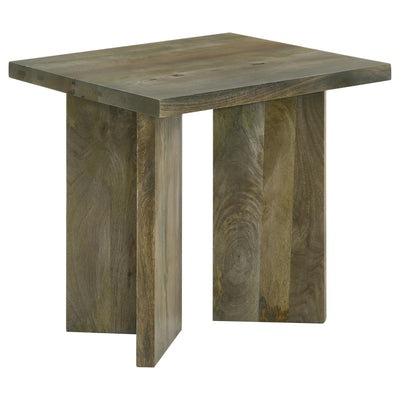  Coaster Furniture Andando 708497 Square Solid Wood End Table - Mango Brown IMAGE 1