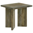  Coaster Furniture Andando 708497 Square Solid Wood End Table - Mango Brown IMAGE 1
