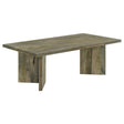  Coaster Furniture Andando 708498 Rectangular Solid Wood Coffee Table - Mango Brown IMAGE 1