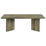  Coaster Furniture Andando 708498 Rectangular Solid Wood Coffee Table - Mango Brown IMAGE 2