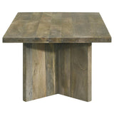  Coaster Furniture Andando 708498 Rectangular Solid Wood Coffee Table - Mango Brown IMAGE 3