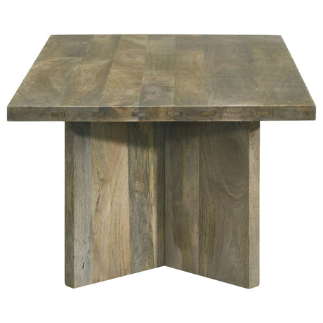  Coaster Furniture Andando 708498 Rectangular Solid Wood Coffee Table - Mango Brown IMAGE 3
