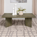  Coaster Furniture Andando 708498 Rectangular Solid Wood Coffee Table - Mango Brown IMAGE 4