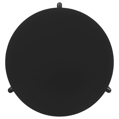  Coaster Furniture Cordova 709678 Round Solid Wood Coffee Table - Black IMAGE 4