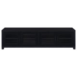  Coaster Furniture Jupiter 736303 4-door Engineered Wood 79-inch TV Stand - Black IMAGE 4
