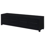  Coaster Furniture Jupiter 736303 4-door Engineered Wood 79-inch TV Stand - Black IMAGE 5