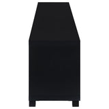  Coaster Furniture Jupiter 736303 4-door Engineered Wood 79-inch TV Stand - Black IMAGE 6