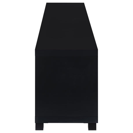  Coaster Furniture Jupiter 736303 4-door Engineered Wood 79-inch TV Stand - Black IMAGE 6