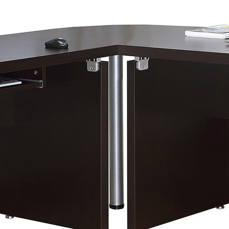  Coaster Furniture Skylar 800891L 83-inch L-Shaped Office Computer Desk - Cappuccino IMAGE 12