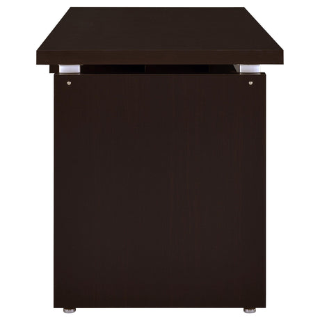  Coaster Furniture Skylar 800891L 83-inch L-Shaped Office Computer Desk - Cappuccino IMAGE 5
