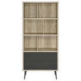  Coaster Furniture Maeve 801923 70-inch 3-shelf Bookcase with Drawers - Distressed Pine IMAGE 4