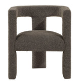  Coaster Furniture Petra 902880 Boucle Upholstered Accent Side Chair - Chocolate Brown IMAGE 2