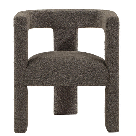  Coaster Furniture Petra 902880 Boucle Upholstered Accent Side Chair - Chocolate Brown IMAGE 2