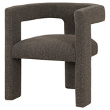  Coaster Furniture Petra 902880 Boucle Upholstered Accent Side Chair - Chocolate Brown IMAGE 3