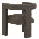  Coaster Furniture Petra 902880 Boucle Upholstered Accent Side Chair - Chocolate Brown IMAGE 5