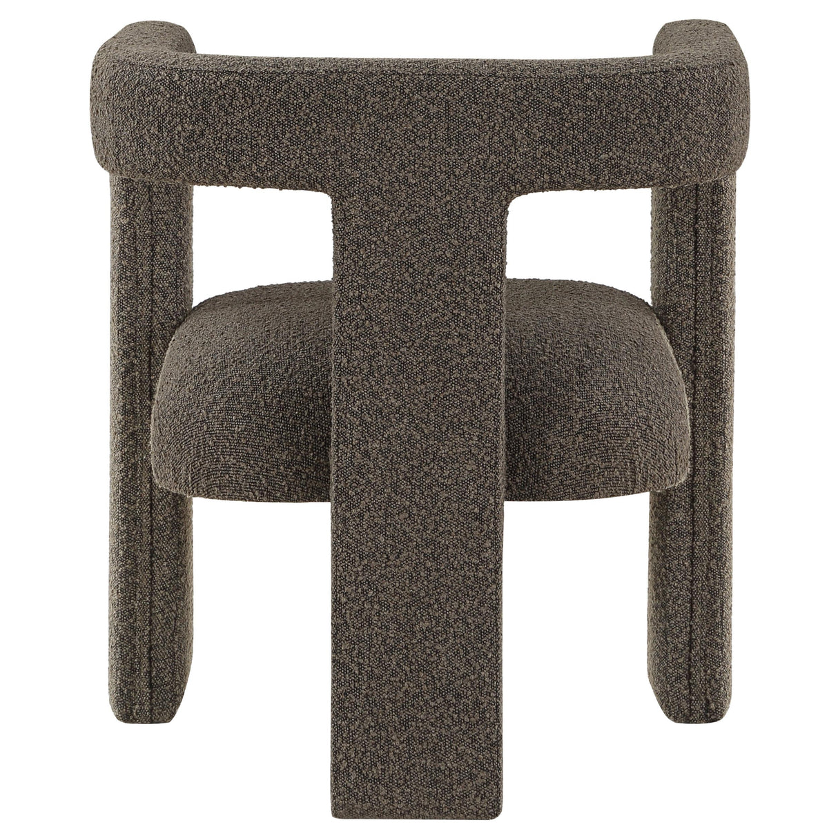  Coaster Furniture Petra 902880 Boucle Upholstered Accent Side Chair - Chocolate Brown IMAGE 6