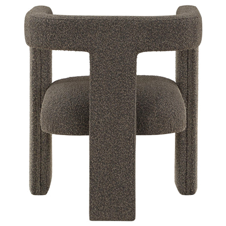  Coaster Furniture Petra 902880 Boucle Upholstered Accent Side Chair - Chocolate Brown IMAGE 6